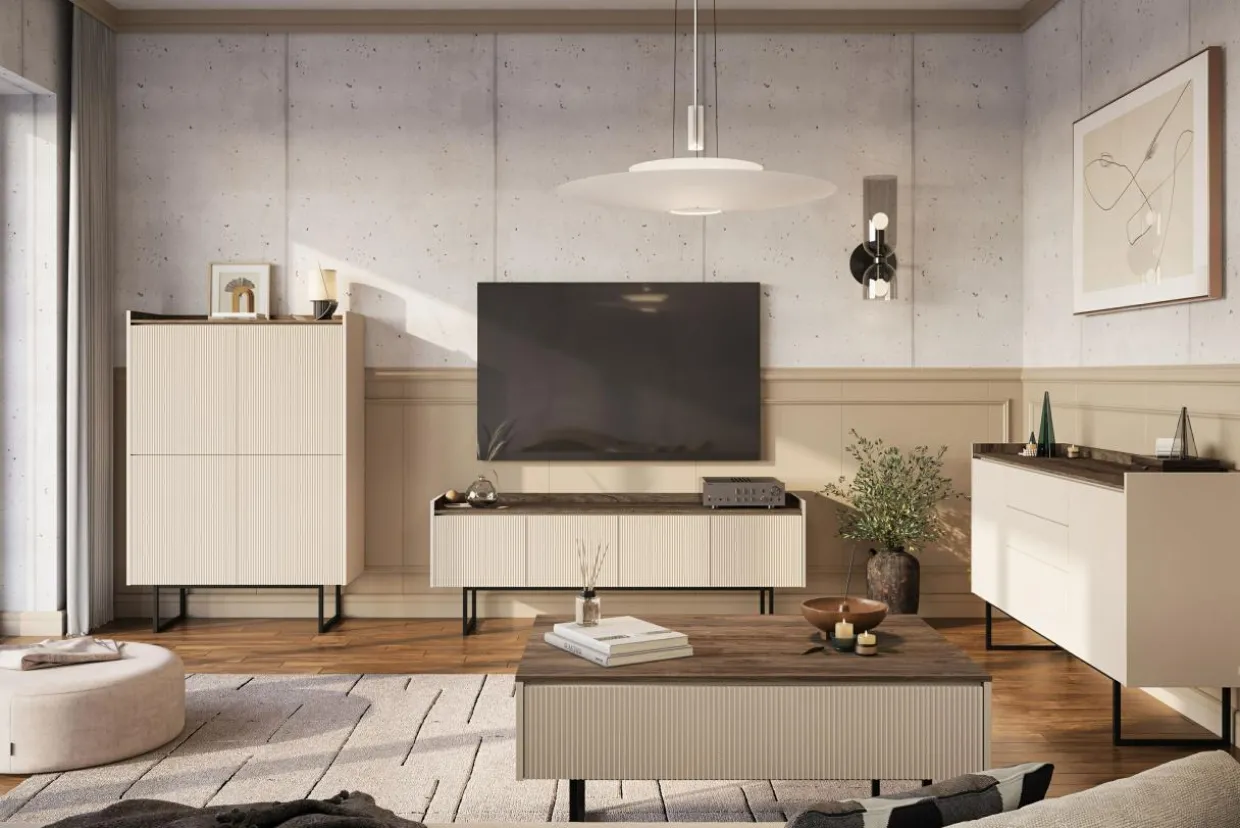 Komoda z oświetleniem LAGO 98 cm