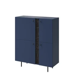 Komoda z półkami granatowa LIV