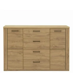 Komoda z szufladami i półkami DOORSET