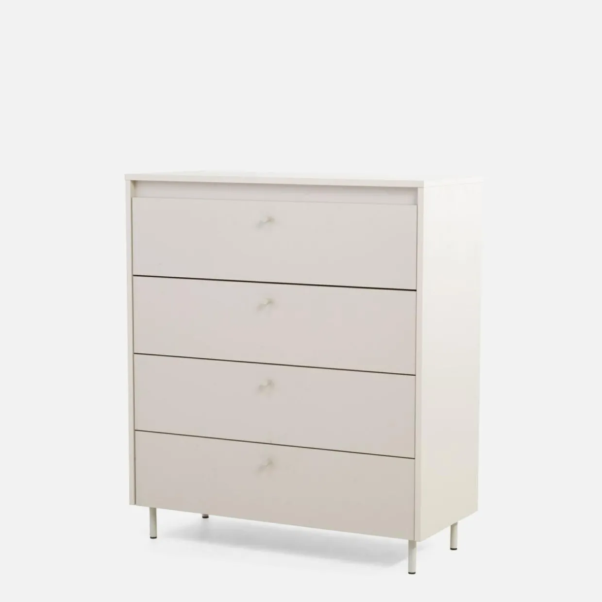 Komoda z szufladami na metalowych nóżkach TORINO kaszmir