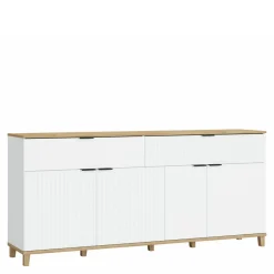 Komoda z szufladami z ryflowanym frontem PLISSEE 187,1 cm