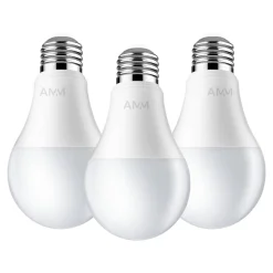 Komplet 3 żarówek LED E27 8,5W barwa ciepła AMM-E27-A60-8,5W-WW