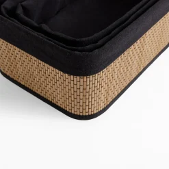 Komplet 3 koszy bambusowych prostokątne