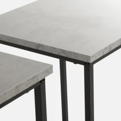 Komplet 2 metalowych stolików