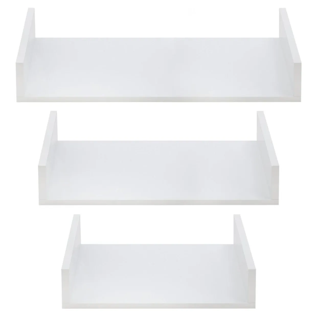 Komplet 3 półek TRIO biały