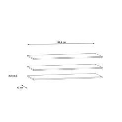 Komplet 3 półek WNND92-A06