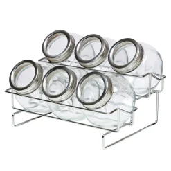 Komplet 6 pojemników na stojaku 200 ml