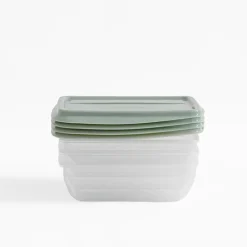 Komplet 4 pojemników na żywność, 500 ml