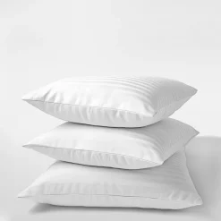 Komplet 2 poszewek adamaszek białe PURE 70x80 cm
