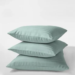 Komplet 2 poszewek adamaszek miętowe PURE 70x80 cm