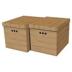 Komplet 2 pudełek tekturowych DESKA BRĄZ XL