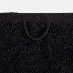 Komplet 2 ręczników biały/czarny GLOW