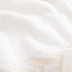 Komplet 2 ręczników biały/czarny GLOW