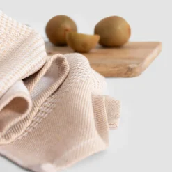 Komplet 2 ręczników kuchennych beżowe 40x60 cm