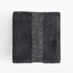 Komplet 2 ręczników srebrny/stalowy BLINK