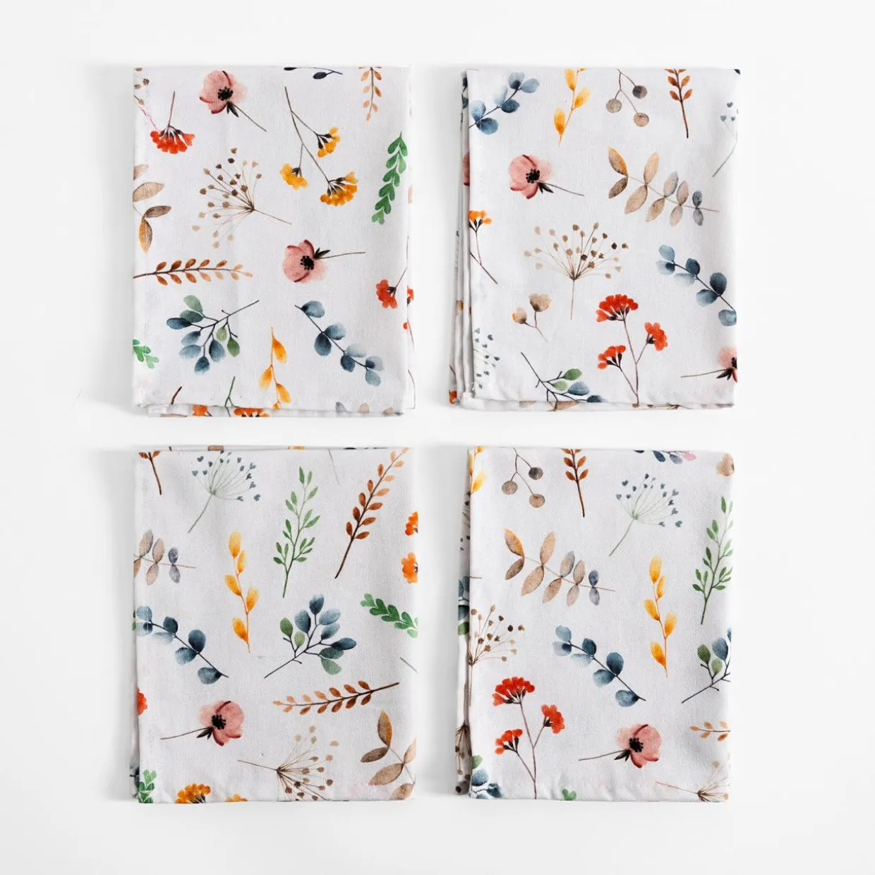 Komplet 4 serwetek w polne kwiaty ROSA 30x40 cm