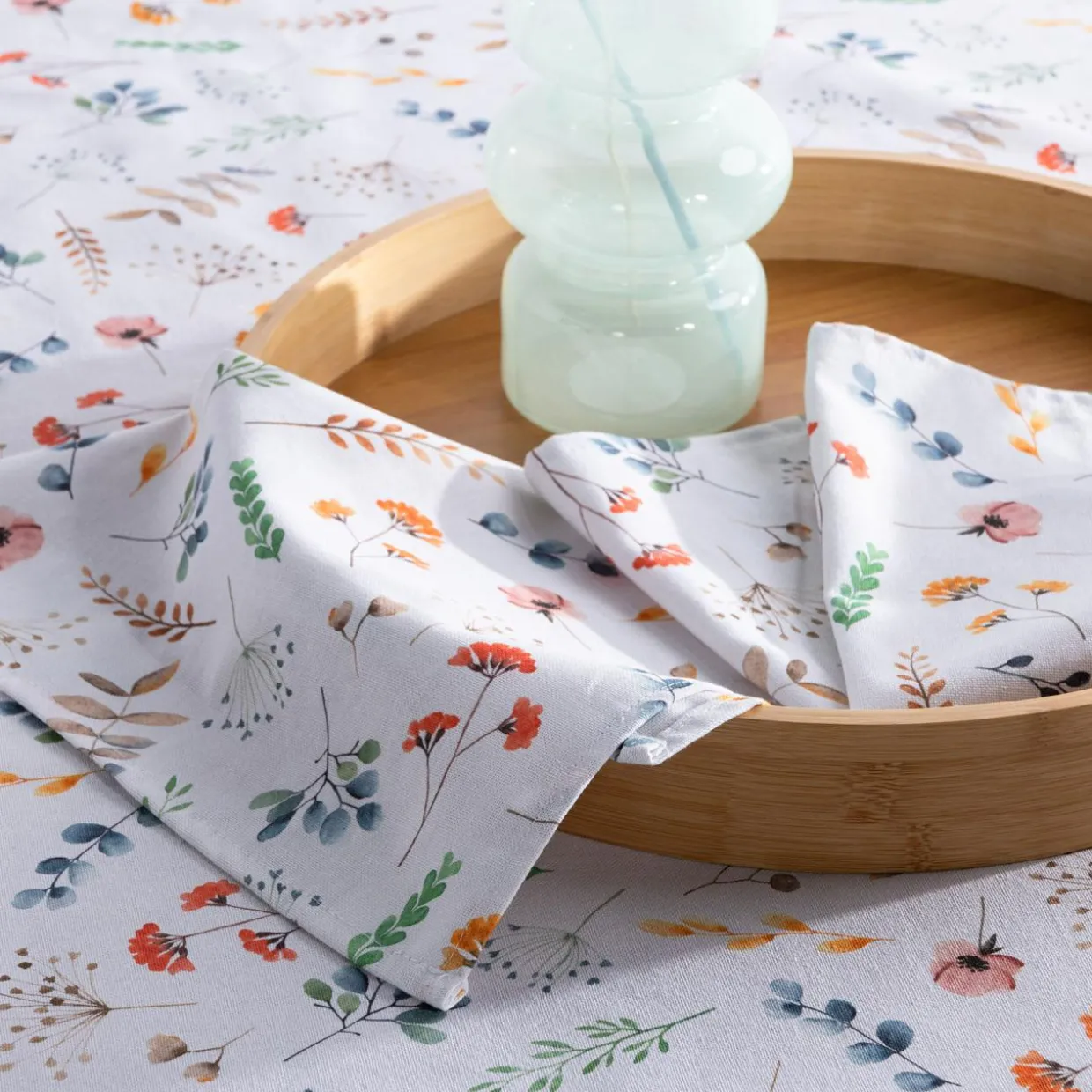 Komplet 4 serwetek w polne kwiaty ROSA 30x40 cm