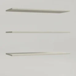 Komplet 3 szarych półek 107,8 cm