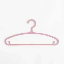 Komplet 6 wieszaków dziecięcych różowych