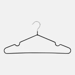 Komplet 5 wieszaków na ubrania, czarne