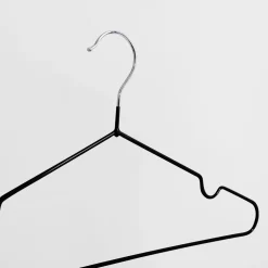 Komplet 5 wieszaków na ubrania, czarne