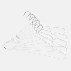 Komplet 5 wieszaków na ubrania białe