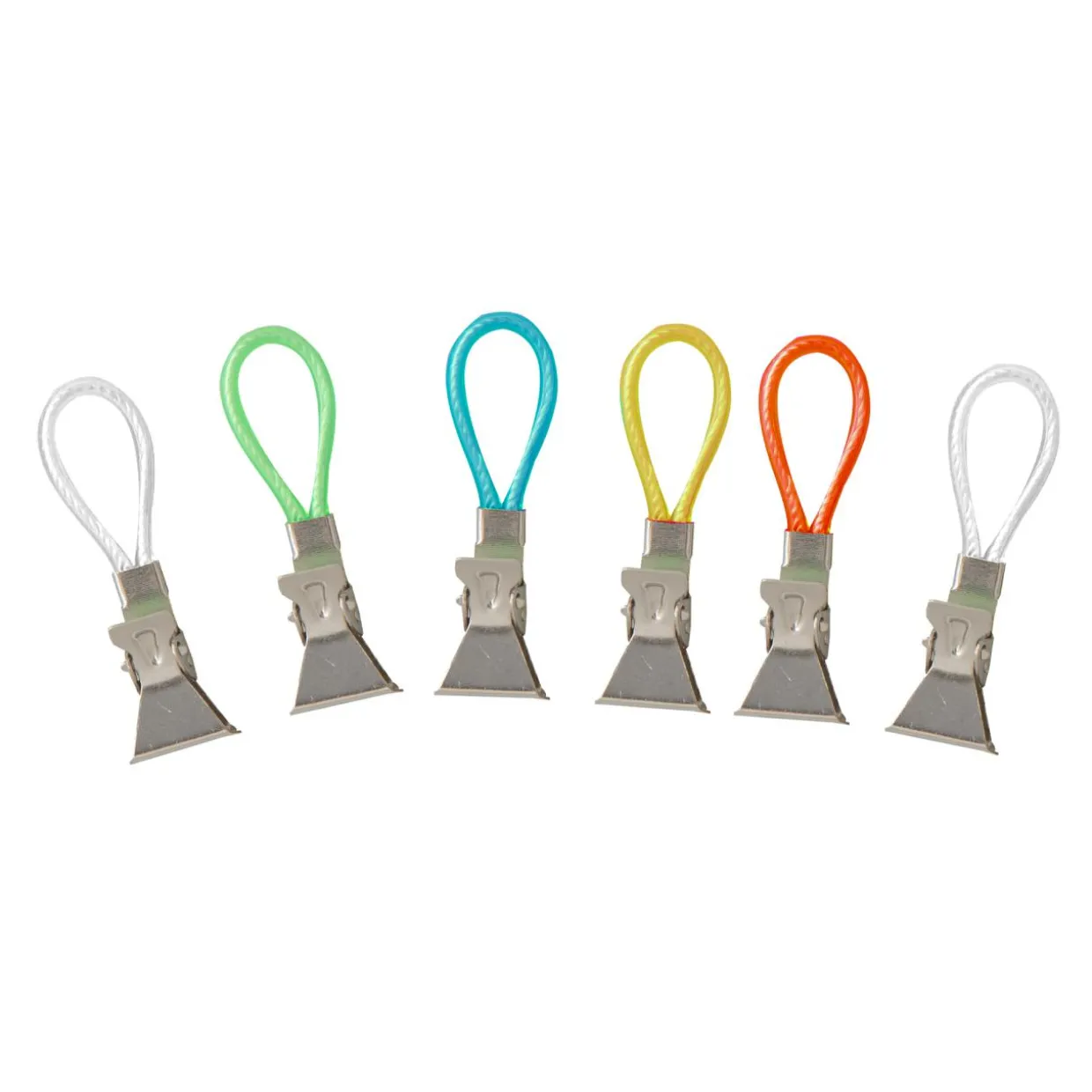 Komplet 6 zawieszek do ręczników z klipsem