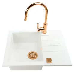 Komplet - zlewozmywak CANTO 30 ROYAL z baterią QUEEN