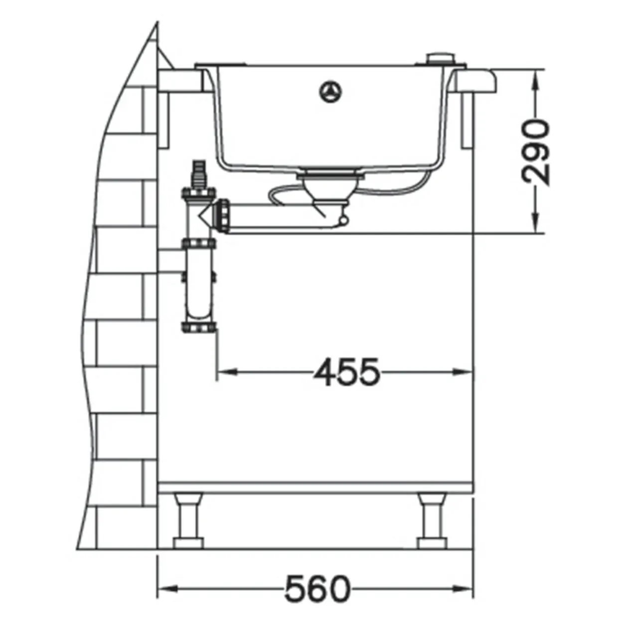 Komplet – zlewozmywak CANTO 130 z baterią GALLA i matą ALLROUND czarny