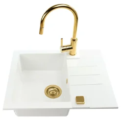 Komplet - zlewozmywak CANTO 30 ROYAL z baterią QUEEN