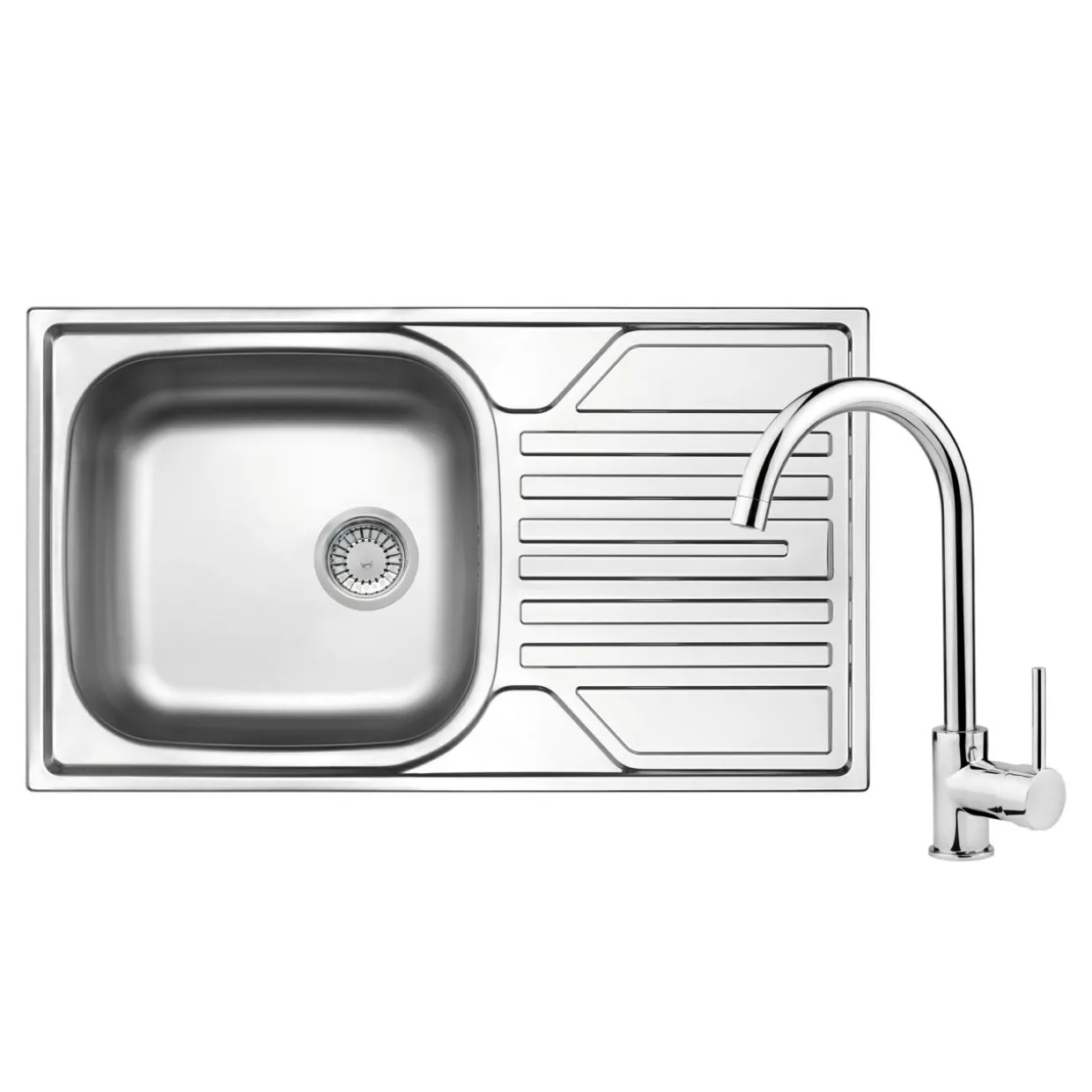 Komplet - zlewozmywak LEGATO z baterią LUNO