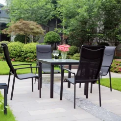 Komplet grodowy 4 krzesła i stół SILTORIA