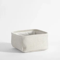 Komplet koszy do przechowywania biały, 3 sztuki