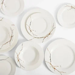 Komplet obiadowy glamour MARBRE 18 el.