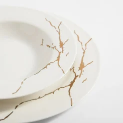 Komplet obiadowy glamour MARBRE 18 el.