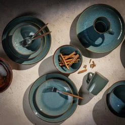 Komplet obiadowy MODAR BLUE, 16 elementów