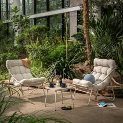 Komplet ogrodowy beżowy LEVTI