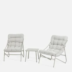 Komplet ogrodowy beżowy LEVTI