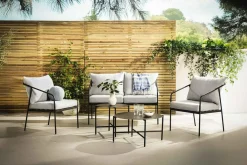 Komplet ogrodowy sofa, 2 fotele i 2 stoliki SURRI