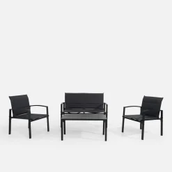 Komplet ogrodowy sofa, 2 fotele i stolik STIKKI