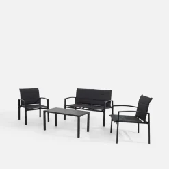 Komplet ogrodowy sofa, 2 fotele i stolik STIKKI