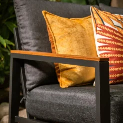 Komplet ogrodowy szary HENTILLA