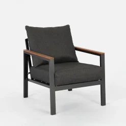 Komplet ogrodowy szary HENTILLA