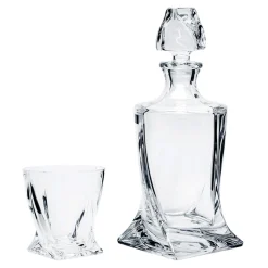 Komplet QUADRO do whisky, 7 części