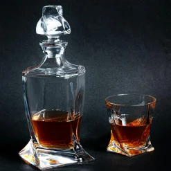 Komplet QUADRO do whisky, 7 części