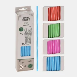 Komplet słomek wielorazowych, 50 sztuk MIX