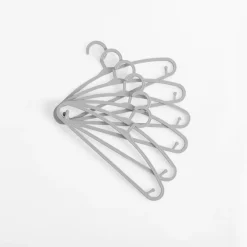 Komplet wieszaków dziecięcych szarych 6 szt.