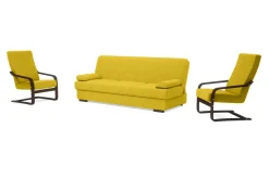 Komplet wypoczynkowy musztardowy BAKU