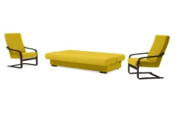 Komplet wypoczynkowy musztardowy BAKU