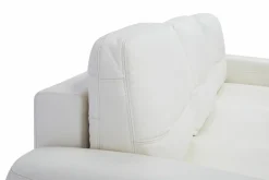 Komplet wypoczynkowy skórzany YUKA nóżki orzech